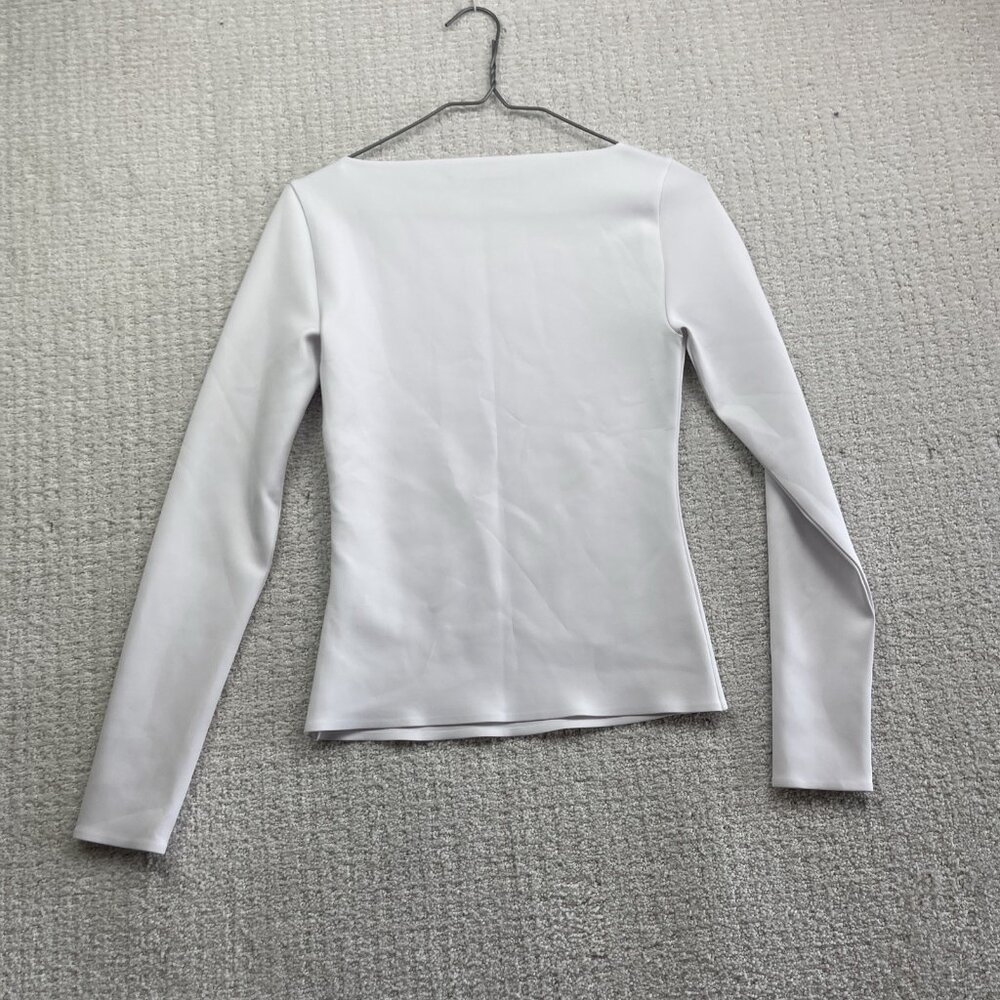 Abercrombie & Fitch Women’s Size XS Long-Sleeve Slim Strech Top White Preppy - Picture 10 of 14